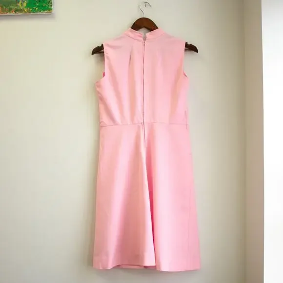 Vintage 80s Pink Sleeveless Dress Size Medium - Picture 4 of 8